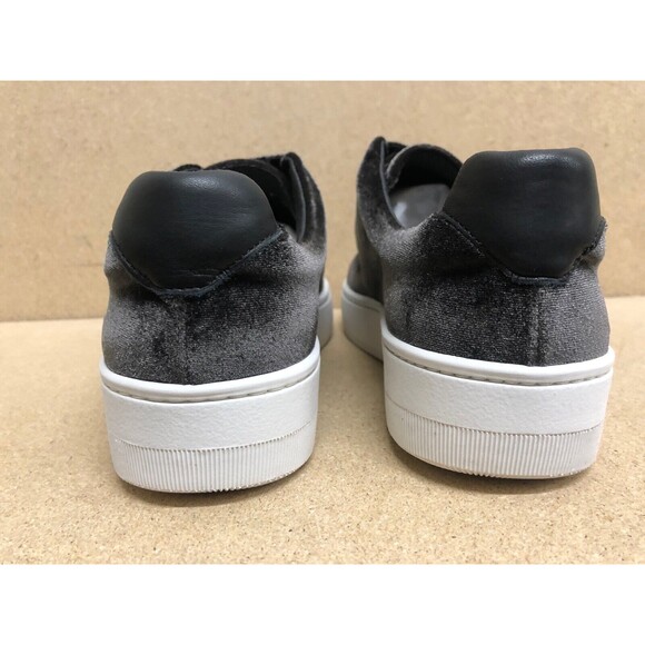 Sandro Paris Anita Anthracite Charcoal Gray Velvet Sneakers SZ 7-7.5 US  EUR 38 - Picture 6 of 12